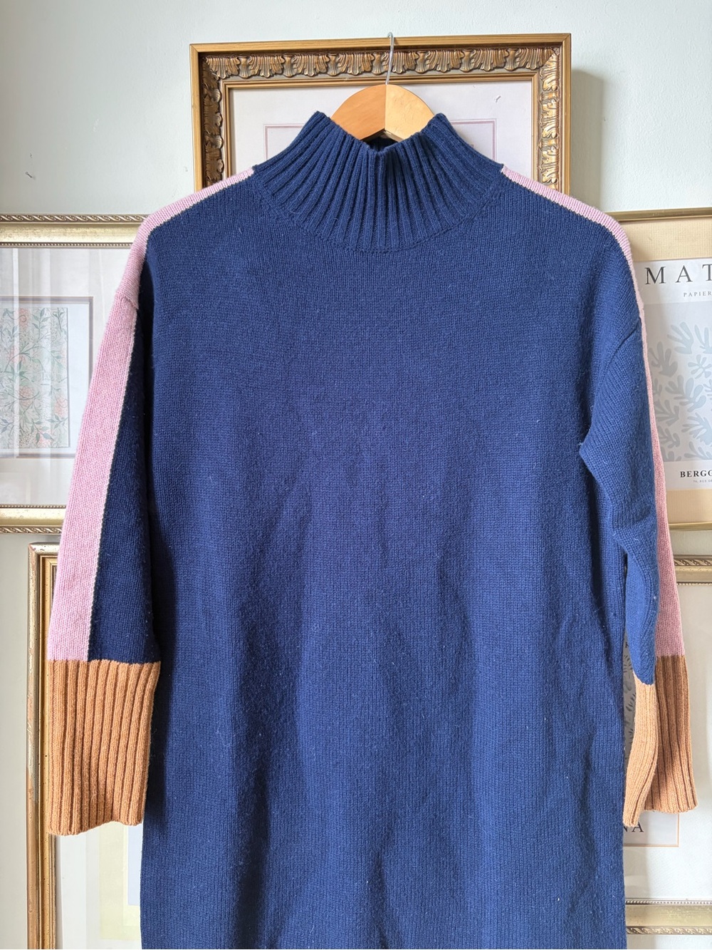 Boden Blue Jessica Merino Dress 8 petite - Picture 6 of 11
